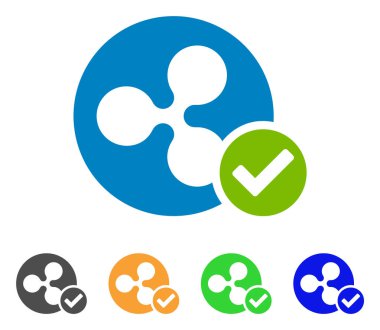 Madeni para geçerli vektör simge dalgalanma