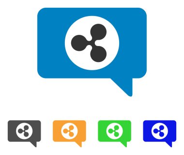 İleti bulut vektör simgesi dalgalanma