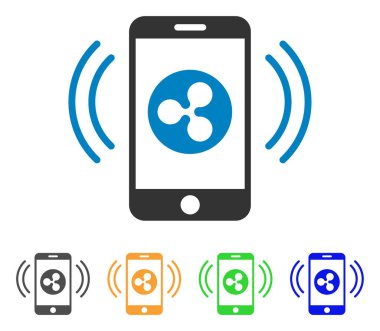 Telefon denetim vektör simgesi dalgalanma