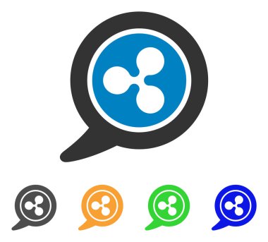 İleti balon vektör simgesi dalgalanma