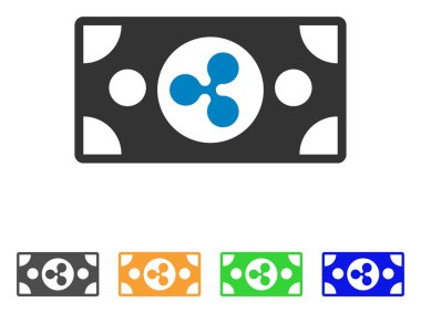 Banknot vektör simge dalgalanma