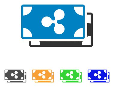 Banknot vektör simge dalgalanma