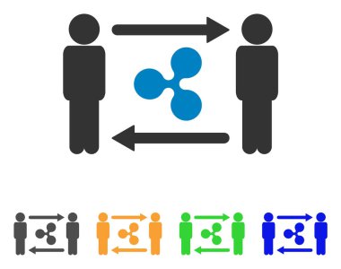 İnsanlar Exchange dalgalanma vektör simgesi