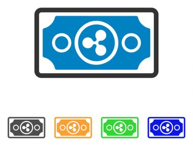 Banknot vektör simge dalgalanma