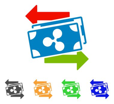 Banknot Exchange vektör simge dalgalanma