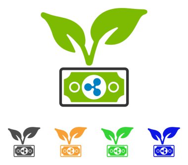 Eco başlangıç vektör simge dalgalanma