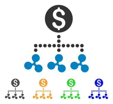 Para ilişkileri vektör simge dalgalanma