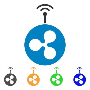 Radyo vericisi vektör simge dalgalanma