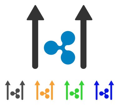 Gönder okları vektör simge dalgalanma