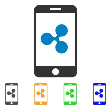 Akıllı telefon vektör simge dalgalanma