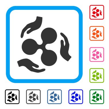 Dalgalanma eller simgesini çerçeveli