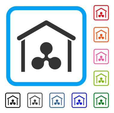 Dalgalanma garaj simgesi çerçeveli