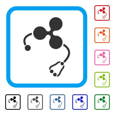 Dalgalanma sağlık simge çerçeveli