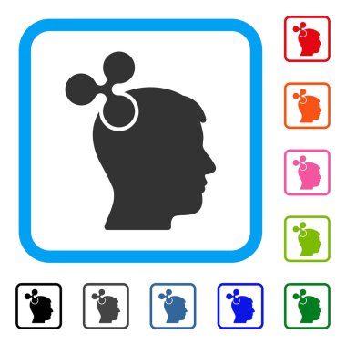 Dalgalanma hayal simgesi çerçeveli