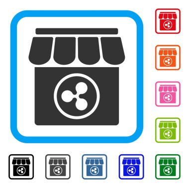 Dalgalanma Dükkanı simgesi çerçeveli