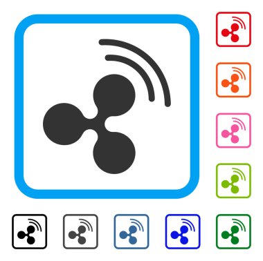 Dalgalanma kaynak sinyal simgesi çerçeveli