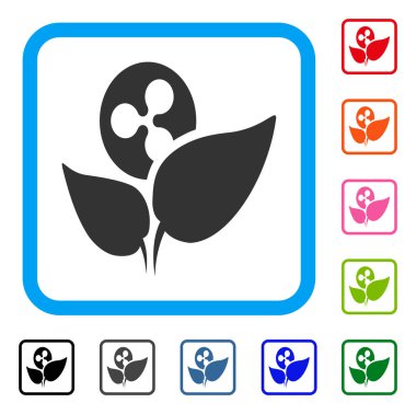 Dalgalanma başlangıç Filiz simgesi çerçeveli