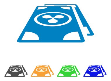 Banknot perspektif vektör simge dalgalanma