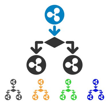Nakit akışı yapısı vektör simge dalgalanma