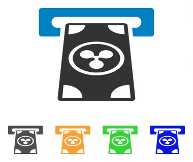 Fişleri Paraya Çevirme Terminal vektör simge dalgalanma