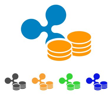 Sikke vektör simge dalgalanma