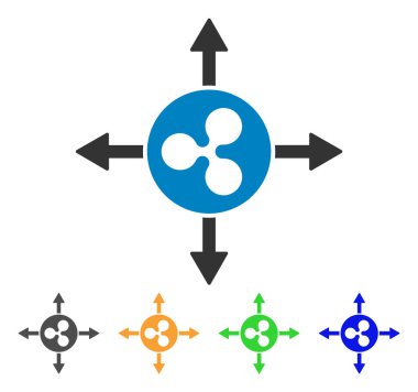 Yön vektör simge dalgalanma