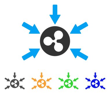 Gelir okları vektör simge dalgalanma