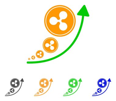 Enflasyon trendi vektör simge dalgalanma