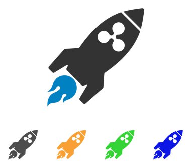 Roket vektör simge dalgalanma