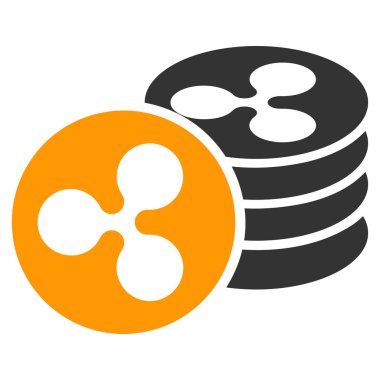 Paralar düz simgesi dalgalanma