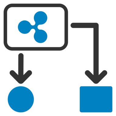 Nakit akışı düz simgesi dalgalanma