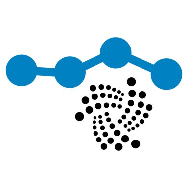Iota grafik düz simgesi