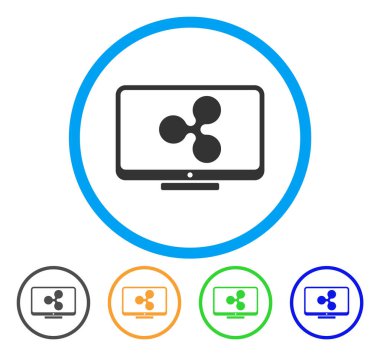 Yuvarlak simge görüntüle dalgalanma