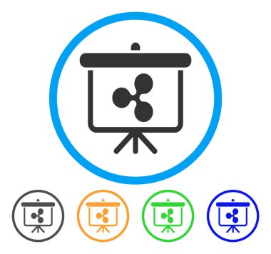 Sunu kurulu yuvarlak simge dalgalanma