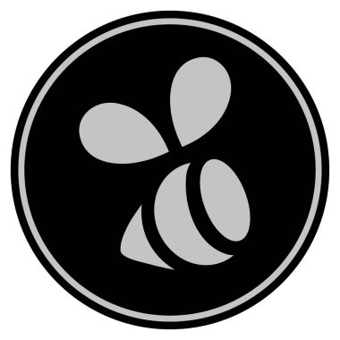 Arı madeni para siyah