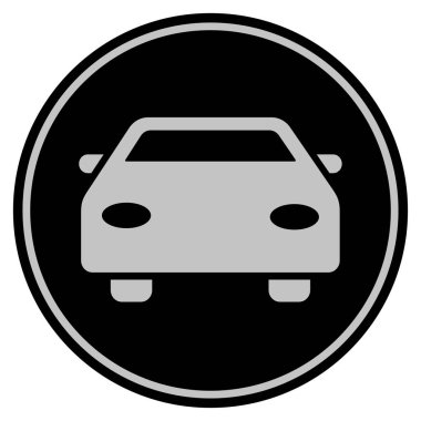 Araba siyah madeni para