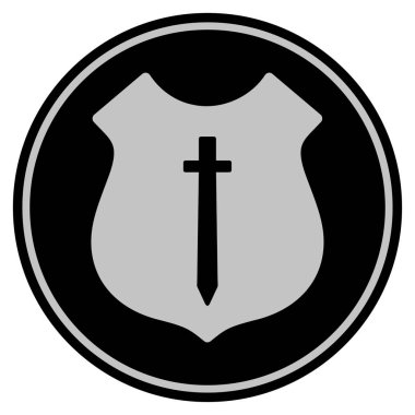 Koruma Kalkanı siyah madeni para