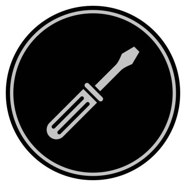 Tornavida siyah madeni para