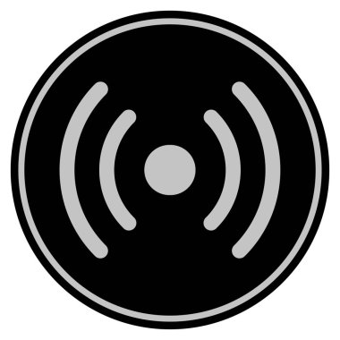 Wi-Fi kaynak siyah madeni para