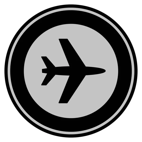 Lotnisko czarny monet — Wektor stockowy