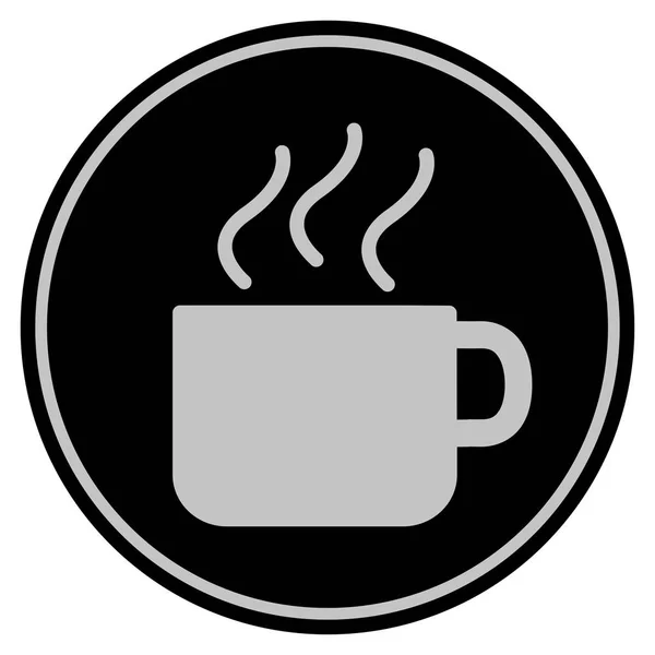 咖啡杯黑硬币 — 图库矢量图片