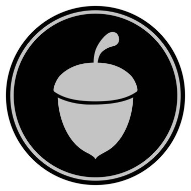 Meşe palamudu siyah madeni para