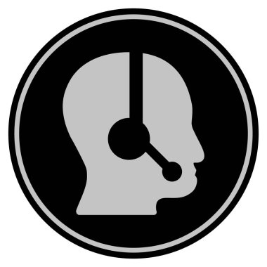 Çağrı Merkezi operatörü siyah madeni para