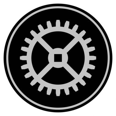 Saat vites siyah madeni para