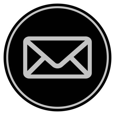 Zarf siyah madeni para