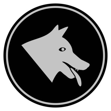 Kötü köpek siyah sikke