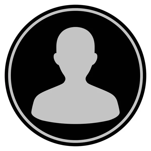 Użytkownik czarny monet — Zdjęcie stockowe