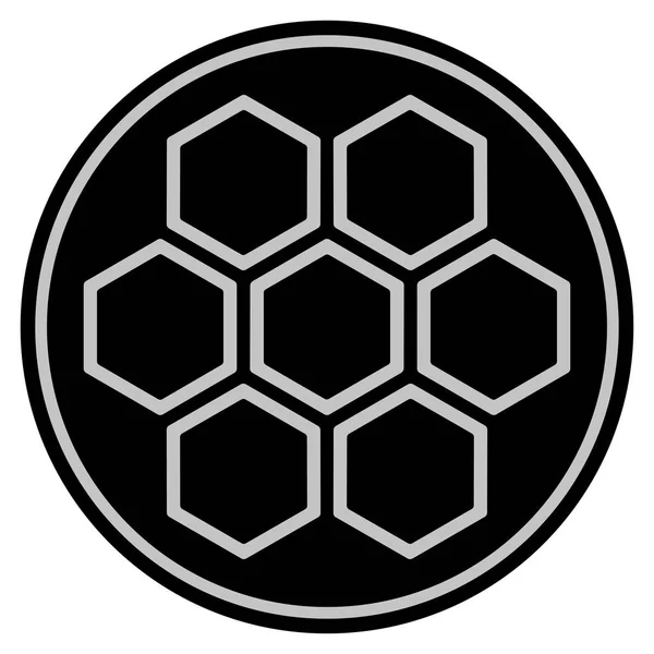 Honeycombs svart mynt — Stockfoto