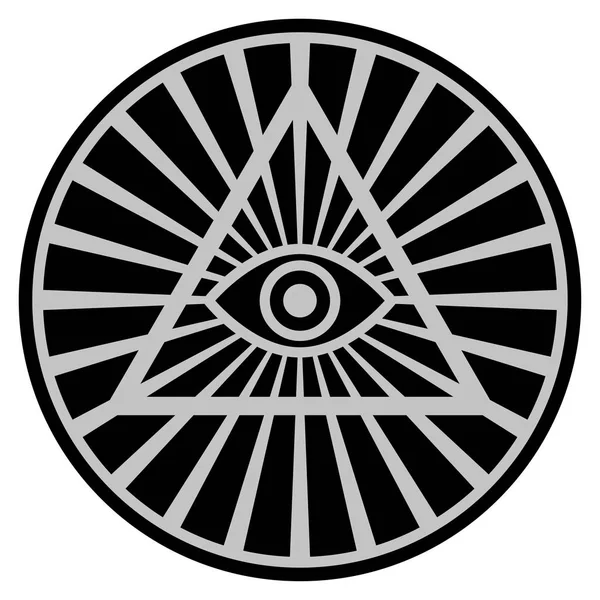 Jehlanový s okem černá mince — Stock fotografie
