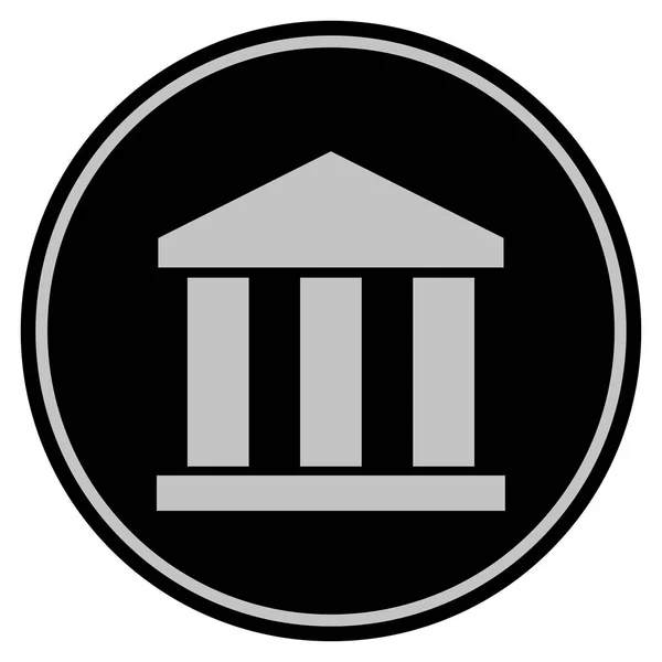 은행 건물 검은 동전 — 스톡 사진